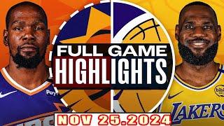 Phoenix Suns Vs Los Angeles Lakers FULL GAME Highlights Nov 25,2024 NBA Season 2024-25