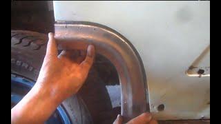 Газ 21 изготовление задней арки в гараже на коленках с помощью молотка и мата