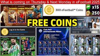 500 Free Coins: What is coming on Thursday & Next Monday in eFootball 2025, New Epic & Showtime Pack