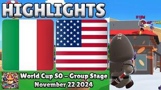 Battle Guys |  Italy vs United States  HIGHLIGHTS - S0 World Cup Group Stage