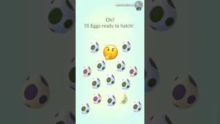 When I hatched rarest Shiny from eggs.....  Pokemon go