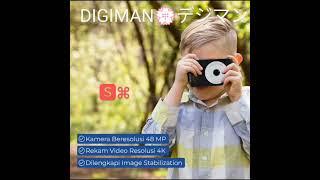 DIGIMAN デジマン Digital Dual Camera Kamera Travel 4K HD 8X Zoom 48MP