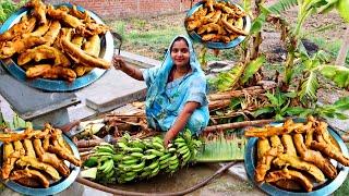 आंधी ️तूफान में गिरे केले से हमने बनाया एकदम टेस्टी नाश्ता जो सासु मां को खूब भाया | kele ka nasta