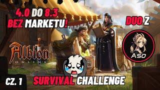 Duo Survival z AsorinTV cz.1 - 4.0 do 8.3 bez marketu!? - Albion Survival Challenge