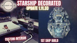 Starfield | Decorated Empty Ship Habs + My 1st Ship Build (UPDATE 1.11.33)