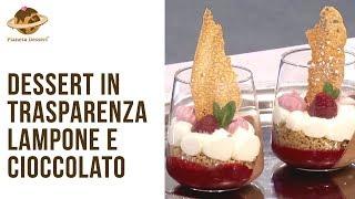 Dessert in trasparenza Lampone e cioccolato [Pianeta Dessert® TV]