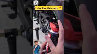 Lube chain like this only| #motul #youtubeshorts