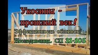 Укосины прошлый век. Эффективность обшивок. Исследования. СП 31-105