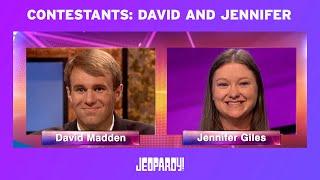 Contestant Spotlight: David and Jennifer | JEOPARDY!