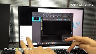 How to send a program operation demonstration on the LED display By VPlex Express