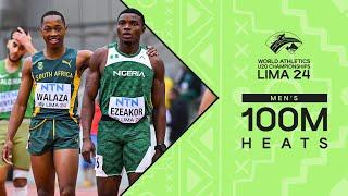 Bradley Nkoana cruises to fastest time in 100m heats | World Athletics U20 Championships Lima 24