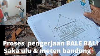 The process of working on a MINIMAL BALI TRADITIONAL HOUSE, bale bali saka ulu and bale daja