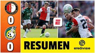 SANTIAGO GIMÉNEZ y FEYENOORD sobreviven una expulsión. Inician la temporada 0-0 FORTUNA | Eredivisie