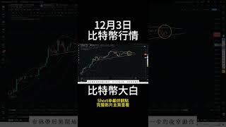 12月3日short 比特幣下跌至關鍵支撐，牛市結束下跌開啓？CME缺口77000~81000，去回補？#btc #以太坊 #eth #投資 #數字貨幣 #技術分析 #比特幣 #合約 #比特币