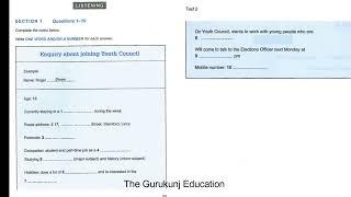 Enquiry about joining Youth Council IELTS listening Test