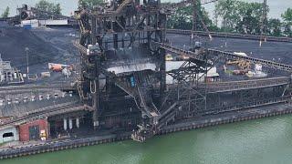 Unloading a Coal Train: The NS Sandusky Coal Dock in Action