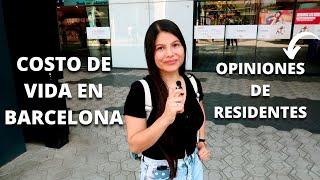 El verdadero COSTO DE VIDA en Barcelona 