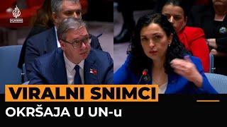 Sjednica UN-a: Predsjedavajuća prekinula Vučića, viralno obraćanje Vjose Osmani