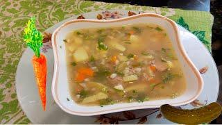 Рассольник c перловкой и огурцами секрет приготовления