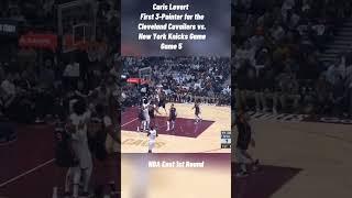 Caris Levert First 3-Pointer for the Cleveland Cavailers vs New York Knicks GameGame 5 #cavs #knicks