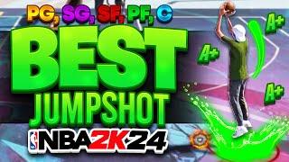 HOW to GREEN EVERY SHOT on NBA 2K24! *NEW* BEST JUMPSHOTS FOR ALL BUILDS, 3PT RATINGS, & HEIGHTS!