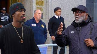 Outside The Diddy Trial Day 8 | Diddy's Son's, Dawn Hughes Testifies, Man Says Diddy Is Innocent.