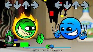 FNF NEW Geometry Dash 2.2 VS NEW Geometry Dash 2.0 All Phases Sings Sliced | FNF Fire In The Hole V5