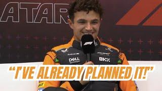 Lando Norris Explanation on why he gave up that Qatar Sprint Race Win to Oscar Piastri