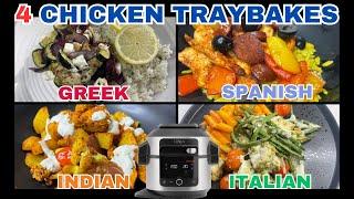 4 *AIR FRYER* CHICKEN TRAYBAKES  *INDIAN*  *ITALIAN*  *SPANISH*  *GREEK* Easy simple Healthy Meals