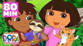 Dora the Explorer's Baby Animals Rescues & Adventures!  80 Minute Compilation | Dora & Friends