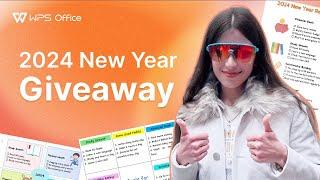 WPS Office 2024 New Year Resolution Giveaway!  Win $50 & WPS PRO