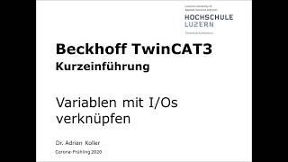 Beckhoff TwinCAT 3 Variable verknüpfen