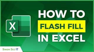 How to Flash Fill in Microsoft Excel