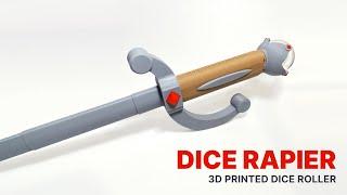 I made a dice rapier using 3D printer