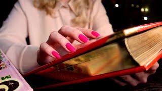 ASMR Gentle Tapping, Scratching and Flipping Pages for Sleep  Tapping on Books!