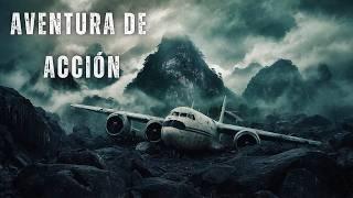 Tras un accidente aéreo, sobreviven en una isla desierta / Película de Acción y Aventuras en Español