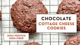 Low Carb, High Fiber Chocolate Cottage Cheese Cookies