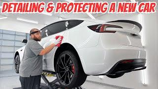 How To Detail & Protect A Brand New Car! First Wash, Paint Correction, & Ceramic Coating Everything!