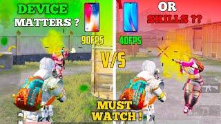 Device Matters Or Skills ?? Does FPS Matters In PUBG/BGMI  90FPS VS 40FPS VS 20 FPS  #ironboy