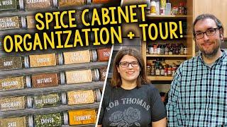 Spice Cabinet Organization + Tour: Tips For Getting Your Spices Under Control!