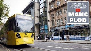 Metrolink Manchester | Trams in the City Centre [4K60fps]