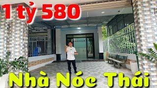 Nhà nóc Thái 253m2 ít ở 3 phòng ngủ 3 toilet giá bán 1 tỷ 580 triệu gần KCN Chà Là Tây Ninh