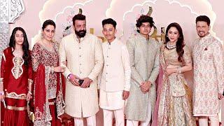 Sanjay Dutt And Madhuri Dixit With Family Arrive At Anant Ambani   Radhika Merchant Wedding