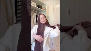 Hijab style with earrings #shorts #hijabstyle #hijabtutorial