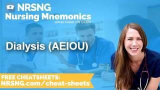 Dialysis AEIOU Nursing Mnemonics, Nursing School Study Tips