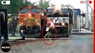 200 Shocking Train Moments Of Luckiest People Caught On Camera!