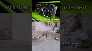 RTX 4090 vs RX 7900 XTX VS GTX 1650 Ti #shorts