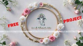 Edius Telugu Wedding Title Project Free Download  Cinematic Luxurious 3D Rose  MTS - 001