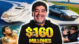 Así fue la vida de lujo de Diego Maradona | Coches, Mansiones, Yates, Relojes, Fortuna...