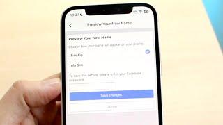 How To Change Name On Facebook App! (2023)